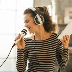 Multimedia Soldes Boutique -Multimedia Soldes Boutique 10003650 yy 0002 ambient auna CD 202WH weisses Sprach und Gesangsmikrofon