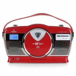 Auna Lecteurs CD & MP3 [second Choix] RCD-70 Radio Rétro -Multimedia Soldes Boutique 10008986 yy 0003 front auna mcp69 retroradio red