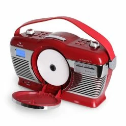 Auna Lecteurs CD & MP3 [second Choix] RCD-70 Radio Rétro -Multimedia Soldes Boutique 10008986 yy 0004 titel offen auna mcp69 retroradio red