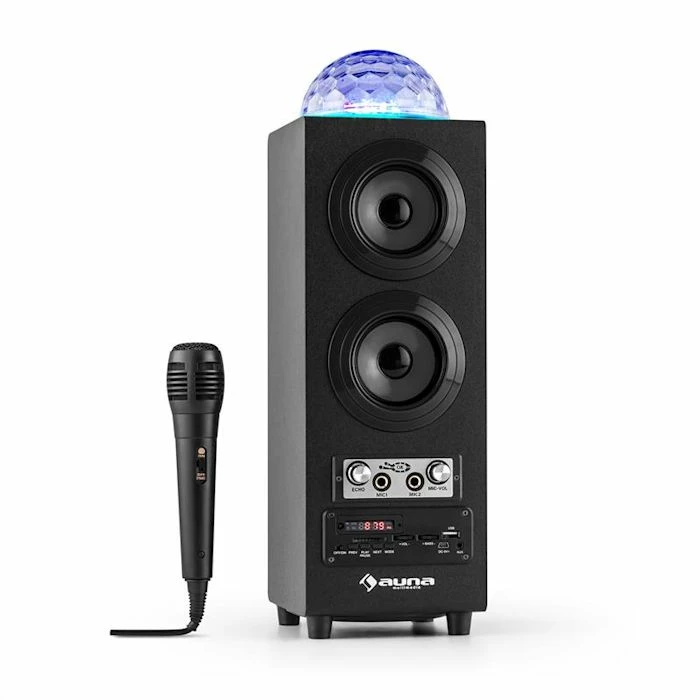 Auna Multimedia DiscoStar Black Enceinte Bluetooth