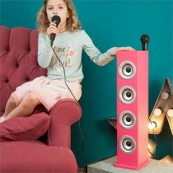 Auna Multimedia [second Choix] Karaboom LED Enceinte De Karaoké -Multimedia Soldes Boutique 10028977 yy 0000 ambiente auna Karaboom LED Bluetooth Lautsprecher pink