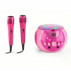 Auna Multimedia [second Choix] SingSing Chaîne Karaoké -Multimedia Soldes Boutique 10029921 yy 0006 front auna SingSing Karaoke Player pink reedit