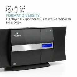 Auna Multimedia [second Choix] Chaîne Stéréo Verticale V-20 DAB -Multimedia Soldes Boutique 10029926 0003 logo auna V20 DAB Vertikal Stereoanlage schwarz reedit