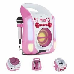 Auna Multimedia [second Choix] Kara Illumina Chaîne Karaoké -Multimedia Soldes Boutique 10030549 yy 0003 detail auna Kara Illumina Karaokemaschine LED CD pink reedit 1