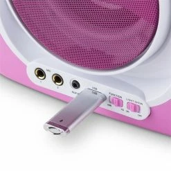 Auna Multimedia [second Choix] Kara Illumina Chaîne Karaoké -Multimedia Soldes Boutique 10030549 yy 0004 titel usb sd auna Kara Illumina Karaokemaschine LED CD pink reedit 1