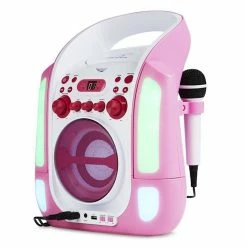 Auna Multimedia [second Choix] Kara Illumina Chaîne Karaoké -Multimedia Soldes Boutique 10030549 yy 0005 front Auna Kara Illumina Karaoke with LED pink 1