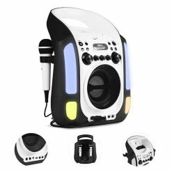 Auna Multimedia [second Choix] Kara Illumina Chaîne Karaoké -Multimedia Soldes Boutique 10030550 0003 Detail auna Kara Illumina Karaokmaschine LED CD schwarz