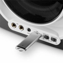 Auna Multimedia [second Choix] Kara Illumina Chaîne Karaoké -Multimedia Soldes Boutique 10030550 0003 usb sd auna Kara Illumina Karaokmaschine LED CD schwarz reedit