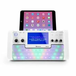 Auna Multimedia [second Choix] DiscoFever LED Chaîne Karaoké -Multimedia Soldes Boutique 10030798 yy 0003 detail auna DiscoFever LED Bluetooth Karaokeanlage weiss 2
