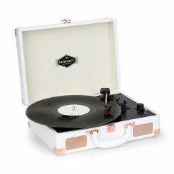 Auna Multimedia Peggy Sue Platine Vinyle Rétro