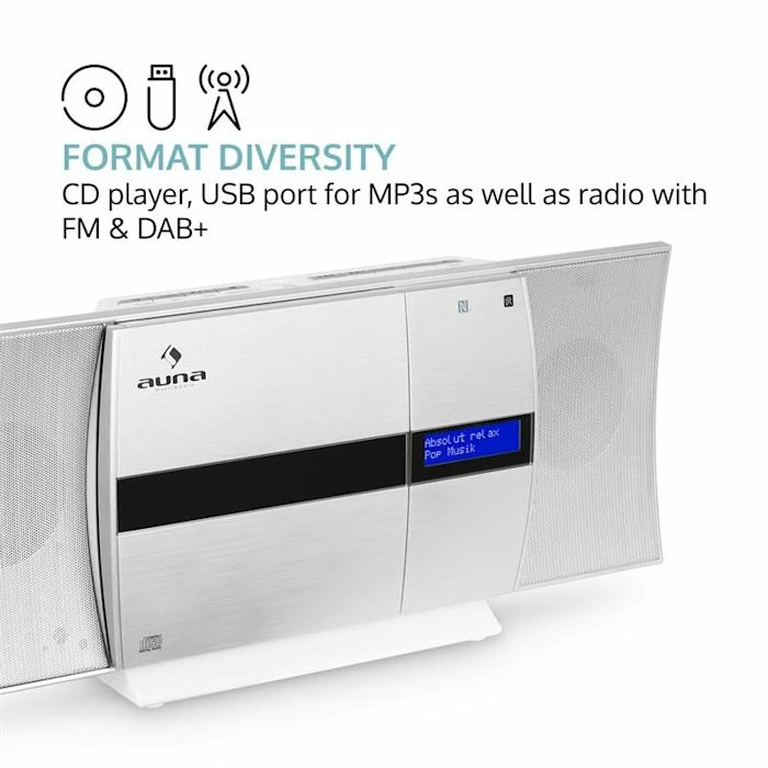 Auna Multimedia [second Choix] Chaîne Stéréo Verticale V-20 DAB – Image 3