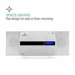 Auna Multimedia [second Choix] Chaîne Stéréo Verticale V-20 DAB -Multimedia Soldes Boutique 10031466 0004 logo auna V20 DAB Vertikal Stereoanlage silber weiss reedit