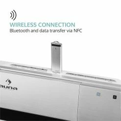 Auna Multimedia [second Choix] Chaîne Stéréo Verticale V-20 DAB -Multimedia Soldes Boutique 10031466 0006 logo auna V20 DAB Vertikal Stereoanlage silber weiss reedit