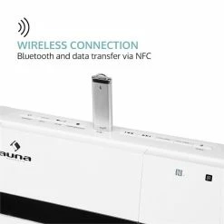 Auna Multimedia [second Choix] Chaîne Stéréo Verticale V-20 DAB -Multimedia Soldes Boutique 10031467 0006 logo auna V20 DAB Vertikal Stereoanlage weiss reedit
