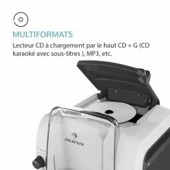 Auna Multimedia Kara Liquida BT Chaîne Karaoké - Blanc/gris -Multimedia Soldes Boutique 10031560 fr 0005 logo