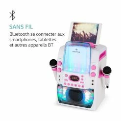 Auna Multimedia Kara Liquida BT Chaîne Karaoké - Blanc/rose -Multimedia Soldes Boutique 10031561 fr 0004 logo