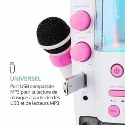 Auna Multimedia Kara Liquida BT Chaîne Karaoké - Blanc/rose -Multimedia Soldes Boutique 10031561 fr 0006 logo