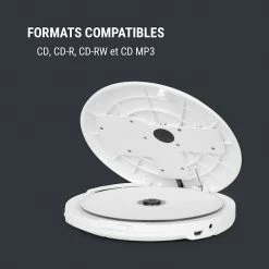 OneConcept Lecteurs CD & MP3 CDC 100MP3 Discman Lecteur CD MP3 & écouteurs LCD ASP- Blanc 11 OneConcept Lecteurs CD & MP3 CDC 100MP3 Discman Lecteur CD MP3 & écouteurs LCD ASP- Blanc -Multimedia Soldes Boutique 10031564 fr 0004 logo