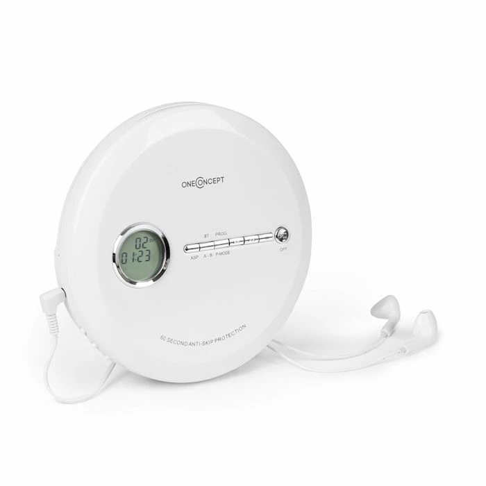 OneConcept Lecteurs CD & MP3 CDC 100MP3 Discman Lecteur CD MP3 & écouteurs LCD ASP- Blanc 3 OneConcept Lecteurs CD & MP3 CDC 100MP3 Discman Lecteur CD MP3 & écouteurs LCD ASP- Blanc