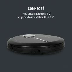 OneConcept Lecteurs CD & MP3 CDC 100MP3 Discman Lecteur CD MP3 & écouteurs LCD ASP- Noir -Multimedia Soldes Boutique 10031565 fr 0006 logo