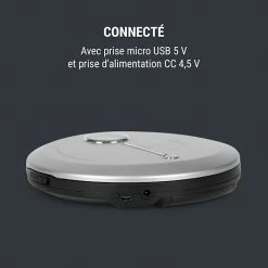 OneConcept Lecteurs CD & MP3 CDC 100MP3 Discman Lecteur CD LCD ASP Amplification Des Basses 2x1,5V - Argenté -Multimedia Soldes Boutique 10031566 fr 0006 logo