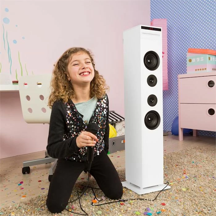 Auna Multimedia Karaboom CD Tour Karaoké Blanche 5 Auna Multimedia Karaboom CD Tour Karaoké Blanche – Image 3