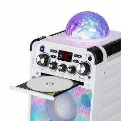 Auna Multimedia Rockstage LED Chaîne Karaoké -blanc -Multimedia Soldes Boutique 10032180 yy 0004 detail auna Rockstar LED Karaokeanlage weiss