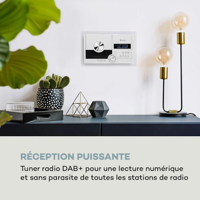 Auna Multimedia Stereo Sonic DAB+ Chaîne Stéréo 5 Auna Multimedia Stereo Sonic DAB+ Chaîne Stéréo – Image 3