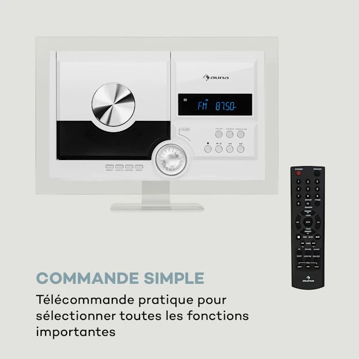 Auna Multimedia Stereo Sonic DAB+ Chaîne Stéréo 6 Auna Multimedia Stereo Sonic DAB+ Chaîne Stéréo – Image 4