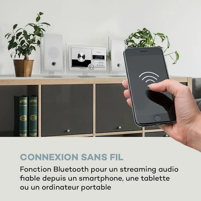 Auna Multimedia Stereo Sonic DAB+ Chaîne Stéréo 7 Auna Multimedia Stereo Sonic DAB+ Chaîne Stéréo – Image 5