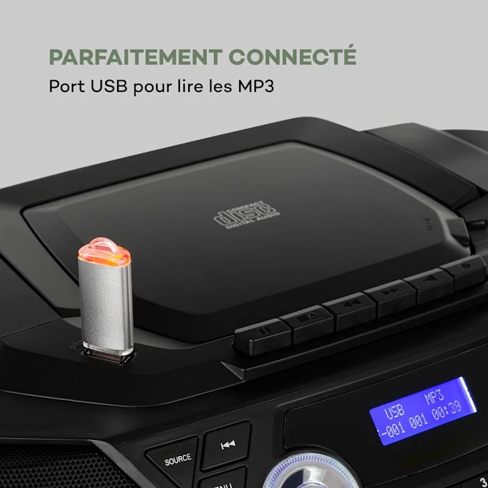 Auna Lecteurs CD & MP3 Roadie 2K Boombox Lecteur CD 8 Auna Lecteurs CD & MP3 Roadie 2K Boombox Lecteur CD – Image 6