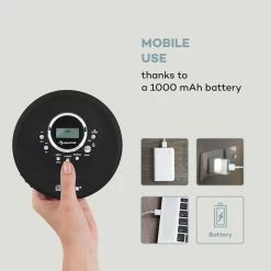 Auna Lecteurs CD & MP3 CDC 200 DAB+ Discman -Multimedia Soldes Boutique 10035248 uk 0003 logo auna CDC 200 DAB Discman schwarz