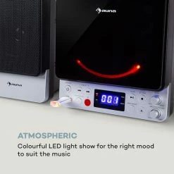 Auna Multimedia Microstar Micro Chaîne 13 Auna Multimedia Microstar Micro Chaîne -Multimedia Soldes Boutique 10035302 uk 0006 logo auna Vertical Microsystem BT CD USB MP3 SI BK