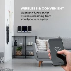 Auna Multimedia Microstar Micro Chaîne 12 Auna Multimedia Microstar Micro Chaîne -Multimedia Soldes Boutique 10035302 yy 0005 logo auna Vertical Microsystem BT CD USB MP3 SI BK