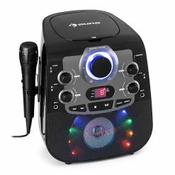 Auna Multimedia StarMaker 2.0 Système De Karaoké Fonction Bluetooth Lecteur De CD Avec Micro.